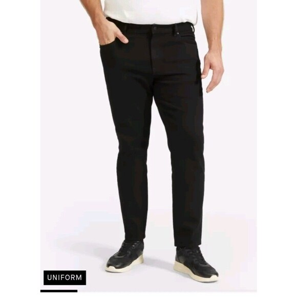 Everlane Size 30x32 The Athletic 4-Way Stretch Organic Jean | Uniform Black NWT - Picture 1 of 13